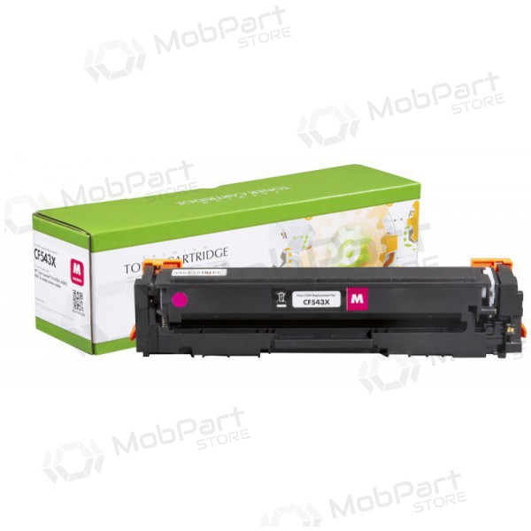 Kompatible Static Control Tonerkartusche für HP No. 203X (CF543X) / Canon CRG-054HM, Magenta, mit neuem Chip, für Laserdrucker, 2.500 Seiten