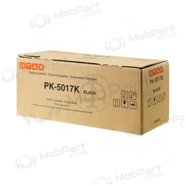 Triumph-Adler/Utax Tonerkartusche PK-5017K (1T02TV0UT0/1T02TV0TA0), schwarze Kassette für Laserdrucker, 8000 Seiten
